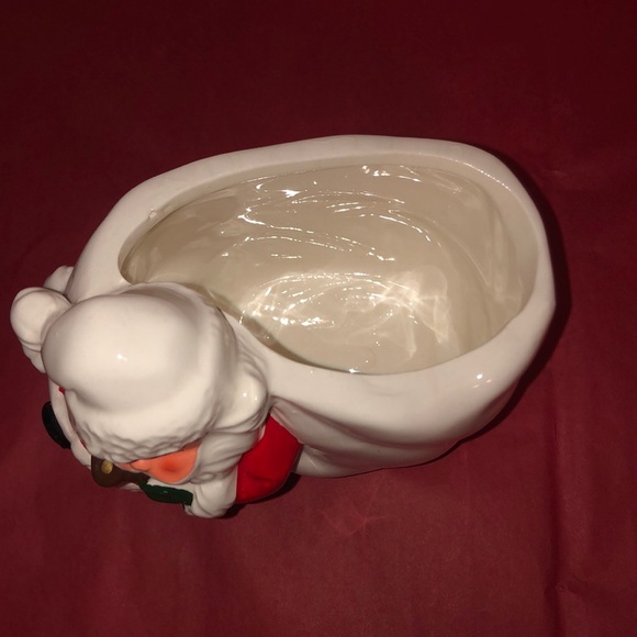 Vintage Christmas 1950 ceramic jolly Santa planter made in Japan handpainted - Picture 3 of 7